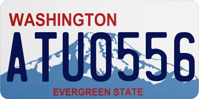 WA license plate ATU0556