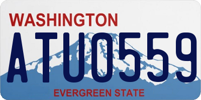 WA license plate ATU0559