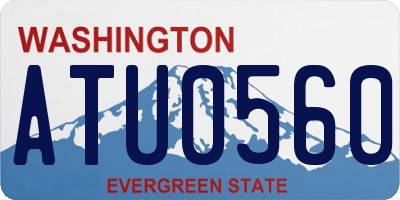 WA license plate ATU0560