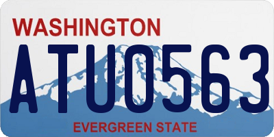WA license plate ATU0563