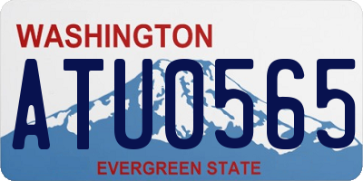 WA license plate ATU0565
