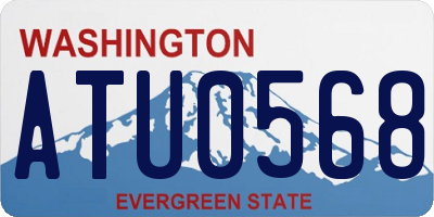 WA license plate ATU0568