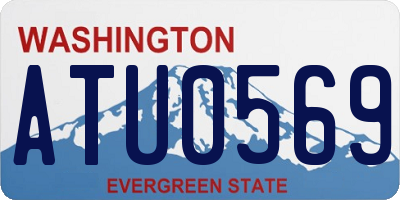 WA license plate ATU0569