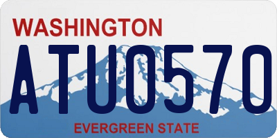 WA license plate ATU0570