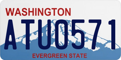 WA license plate ATU0571