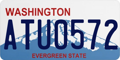 WA license plate ATU0572