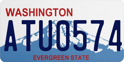 WA license plate ATU0574