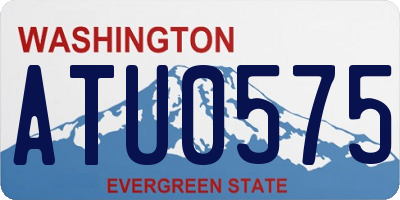 WA license plate ATU0575