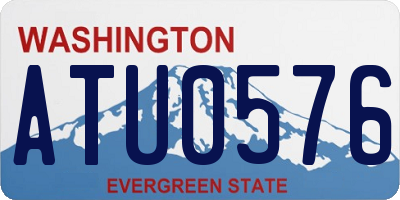 WA license plate ATU0576