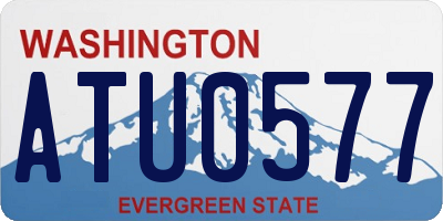 WA license plate ATU0577
