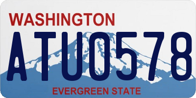 WA license plate ATU0578