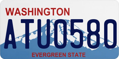 WA license plate ATU0580