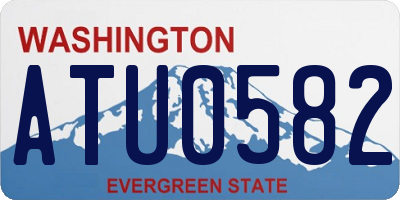 WA license plate ATU0582
