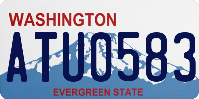 WA license plate ATU0583