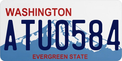 WA license plate ATU0584