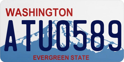 WA license plate ATU0589