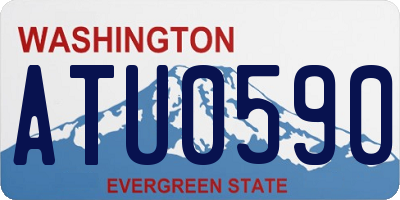 WA license plate ATU0590