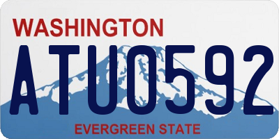 WA license plate ATU0592