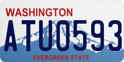 WA license plate ATU0593