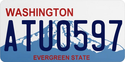 WA license plate ATU0597