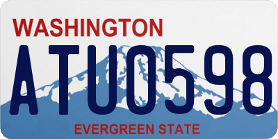 WA license plate ATU0598