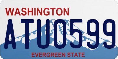 WA license plate ATU0599