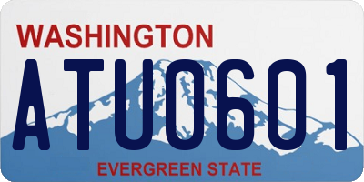 WA license plate ATU0601