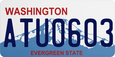 WA license plate ATU0603