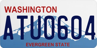 WA license plate ATU0604