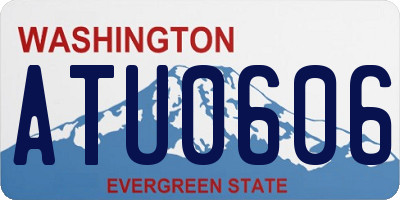 WA license plate ATU0606