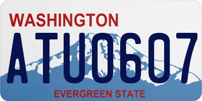 WA license plate ATU0607