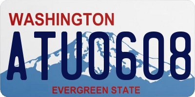 WA license plate ATU0608