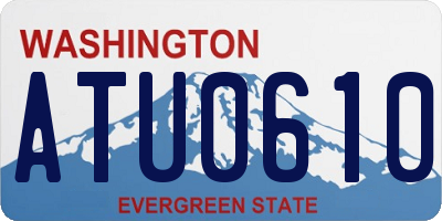WA license plate ATU0610