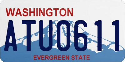 WA license plate ATU0611