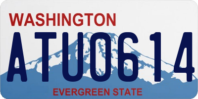 WA license plate ATU0614
