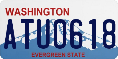 WA license plate ATU0618