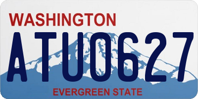 WA license plate ATU0627