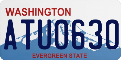 WA license plate ATU0630
