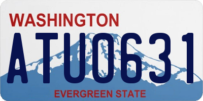 WA license plate ATU0631