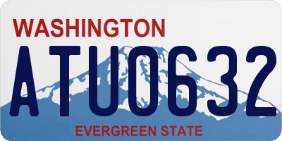 WA license plate ATU0632