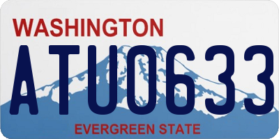 WA license plate ATU0633