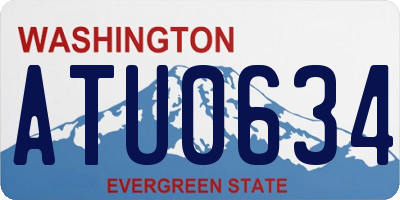 WA license plate ATU0634