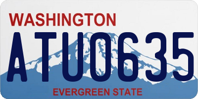 WA license plate ATU0635