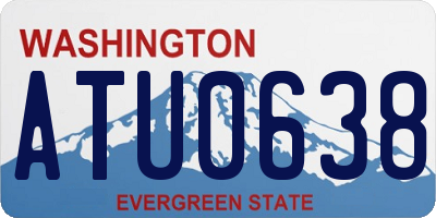 WA license plate ATU0638