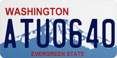 WA license plate ATU0640