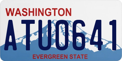 WA license plate ATU0641
