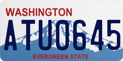 WA license plate ATU0645
