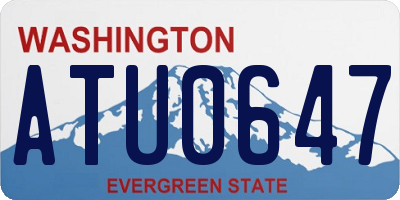 WA license plate ATU0647