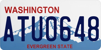 WA license plate ATU0648