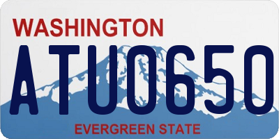 WA license plate ATU0650
